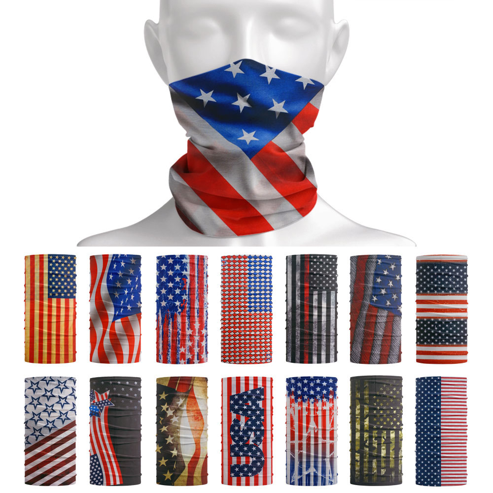 Cycling Gear Man - USA Flag Pattern Sun Protective Scarf