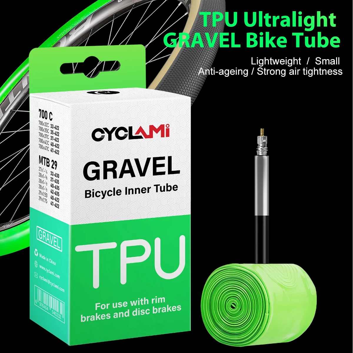 Gravel Bike Tires - CYCLAMI Ultralight Road MTB 29 Bike