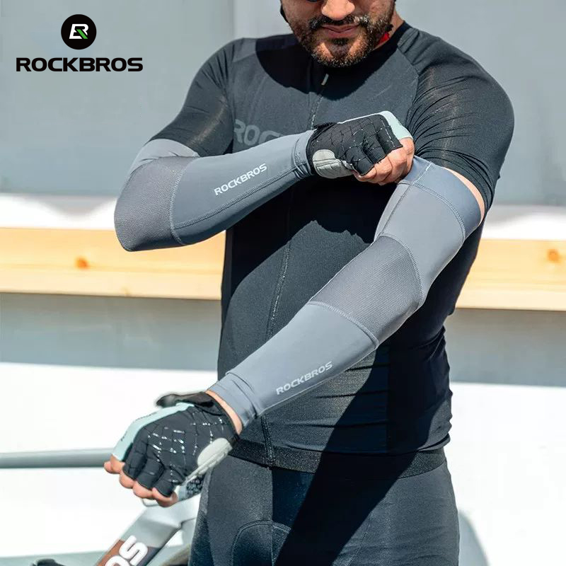 Cycling Arm Warmers - ROCKBROS Summer Arm Sleeves Ice Fabric