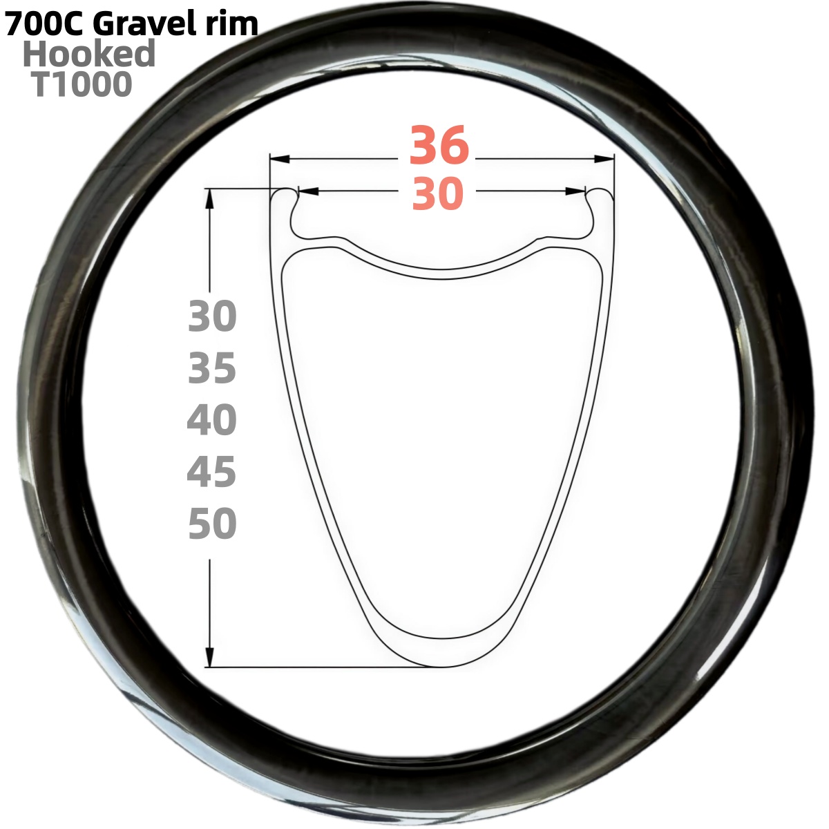 Gravel Bike Tires - Lifetime Warranty Wide 36mm(inc 30mm) 700C