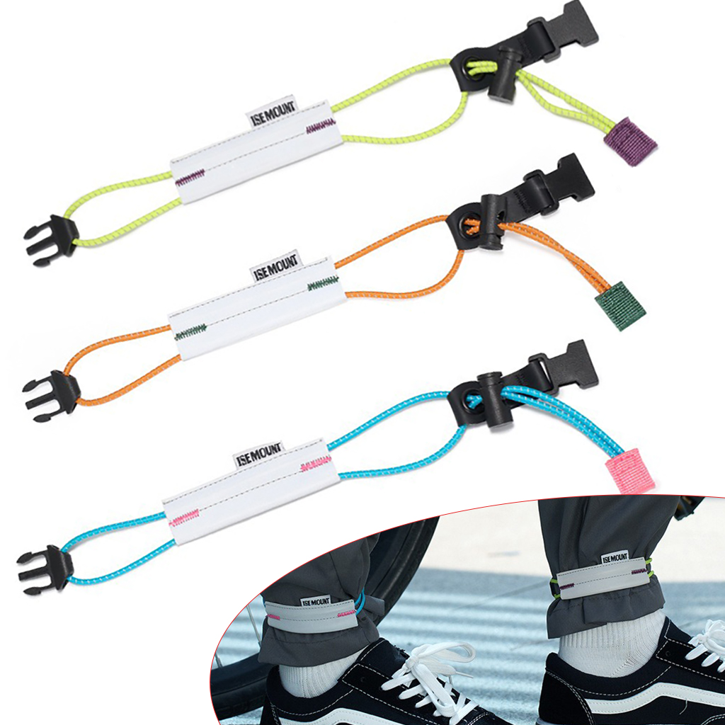 Cycling Gear Man - Reflective Cycling Pants Strap Adjustable Bike