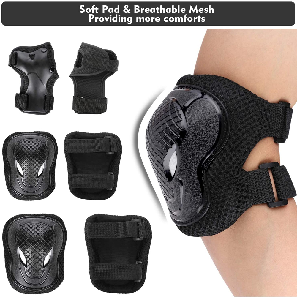 6Pcs Kids Knee Pads & Elbow Pa - Youth Cycling Gear ulasan dan harga