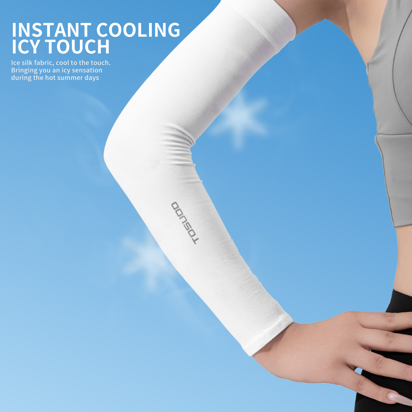 TOSUOD Ice Silk Bicycle Sleeve - Cycling Arm Warmers ulasan dan harga