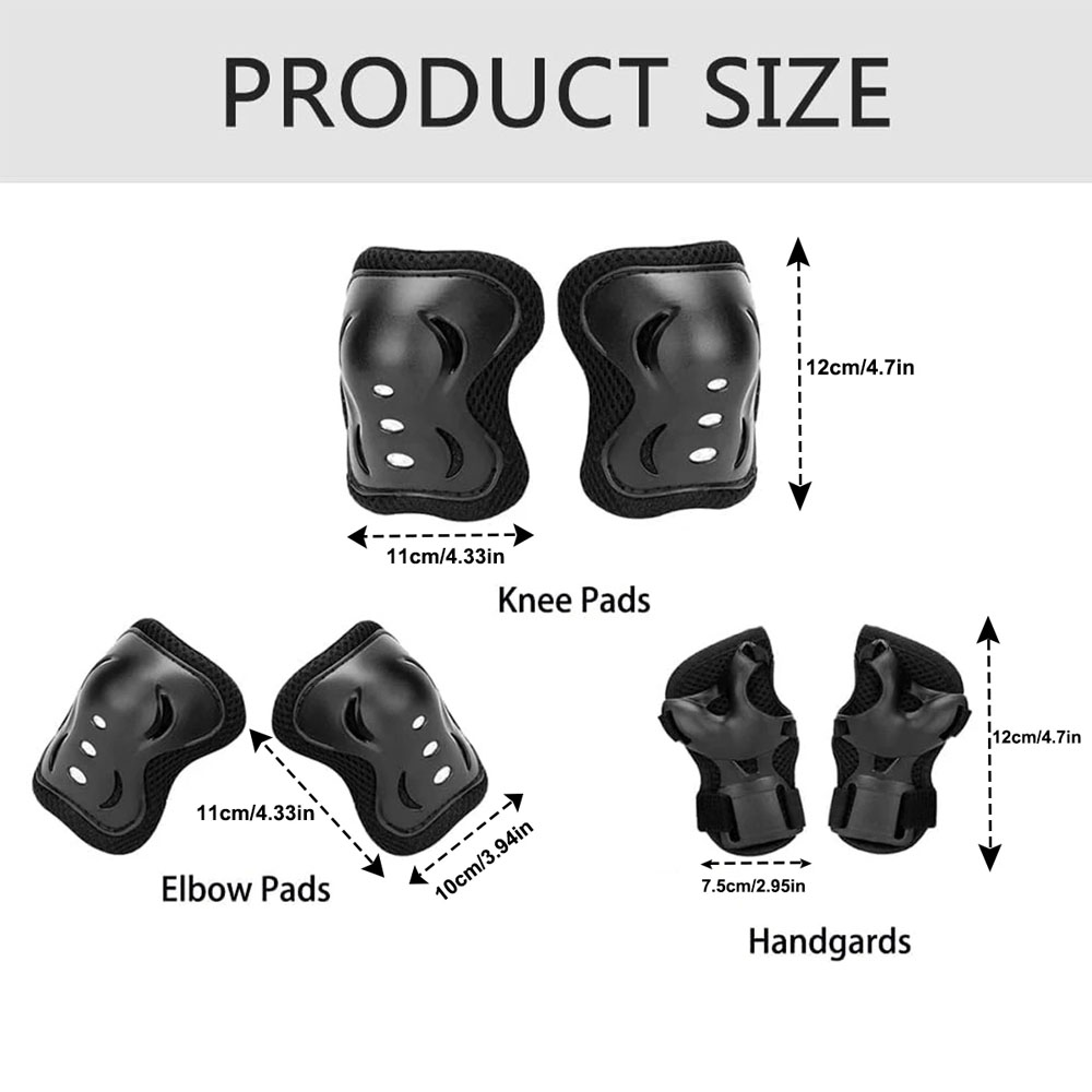 6Pcs Youth/Kids Knee Pads Elbo - Youth Cycling Gear ulasan dan harga