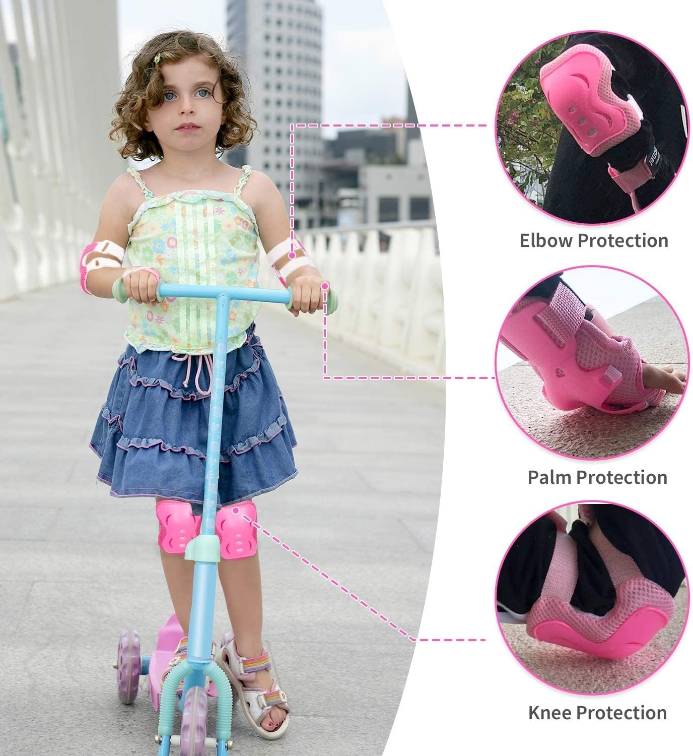 6Pcs Youth/Kids Knee Pads Elbo - Youth Cycling Gear ulasan dan harga
