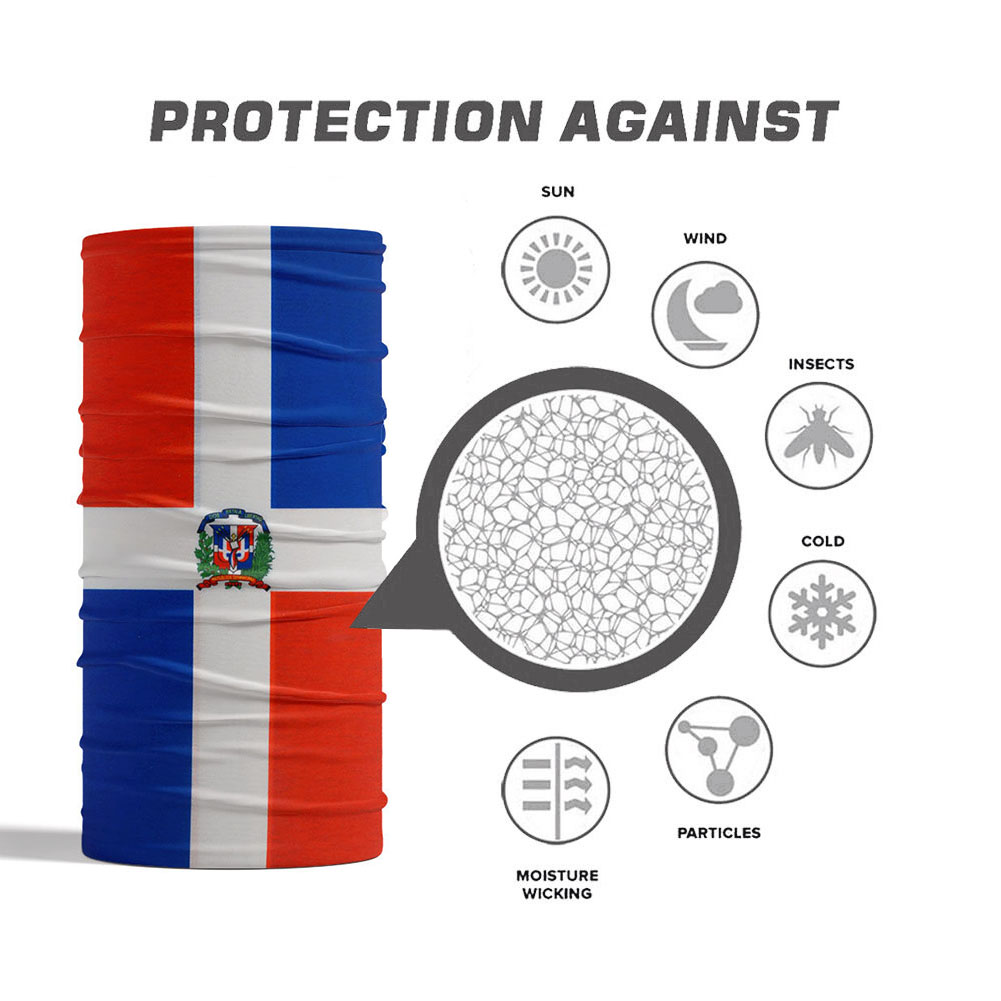 Dominica National Flag Bandana - Cycling Gear Man ulasan dan harga
