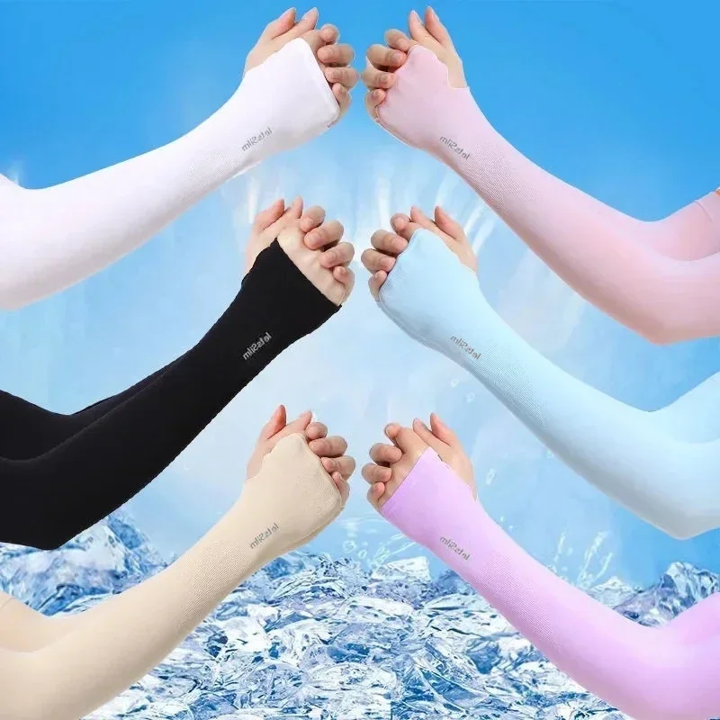1 Pairs Ice Sleeves Arm Sleeve - Cycling Arm Warmers ulasan dan harga