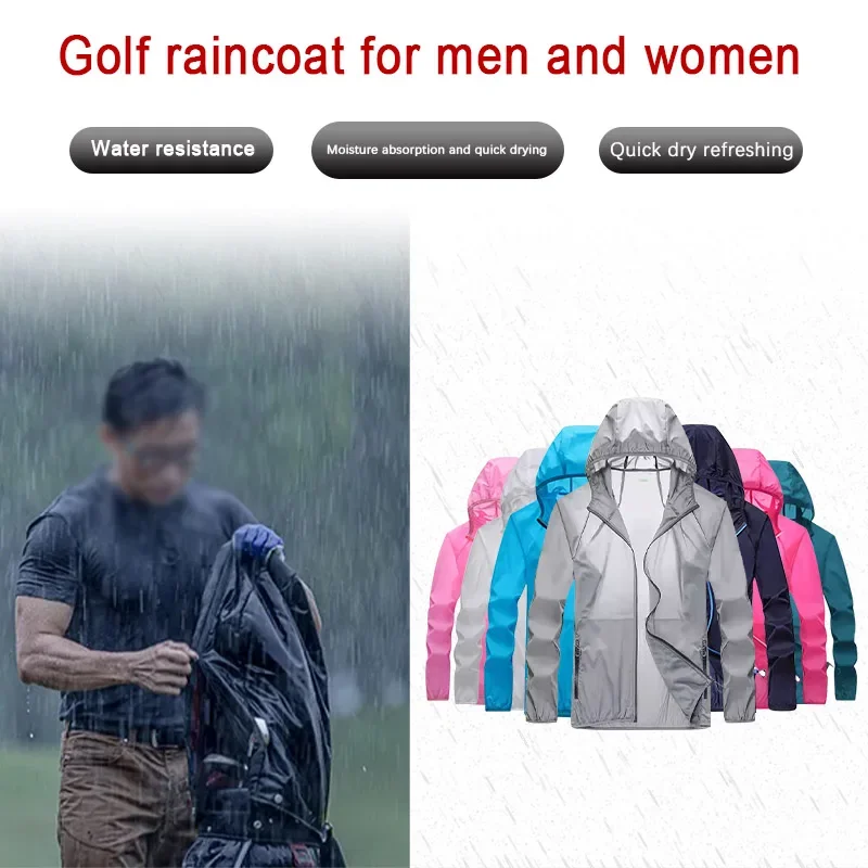 Golf Raincoat Lightweight Jack - Cycling Gear Man ulasan dan harga