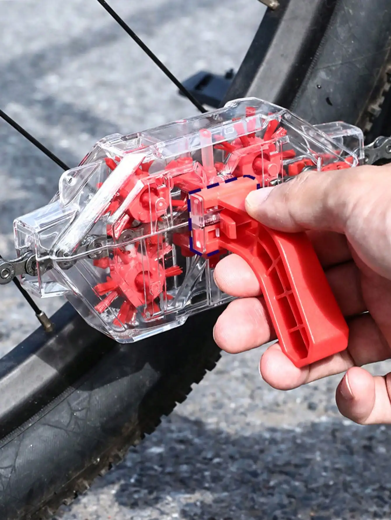 1pc Bicycle Chain Cleaner Moun - Bicycle Chain Lubricant ulasan dan harga