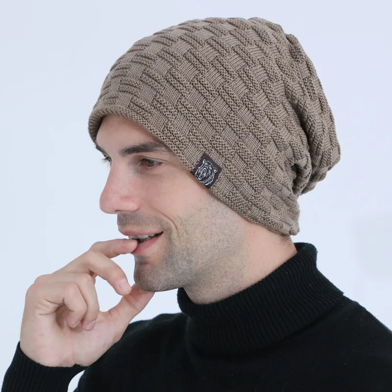 Mens Plush Lining Beanie Winte - Cycling Gear In Winter ulasan dan harga