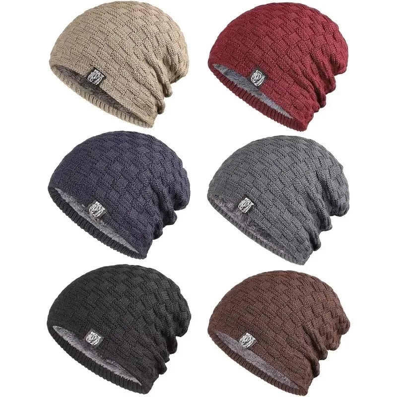 Mens Plush Lining Beanie Winte - Cycling Gear In Winter ulasan dan harga